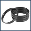 VekAuto 70.1mm to 66.1mm Universal Car Hub Centric Rings Black
