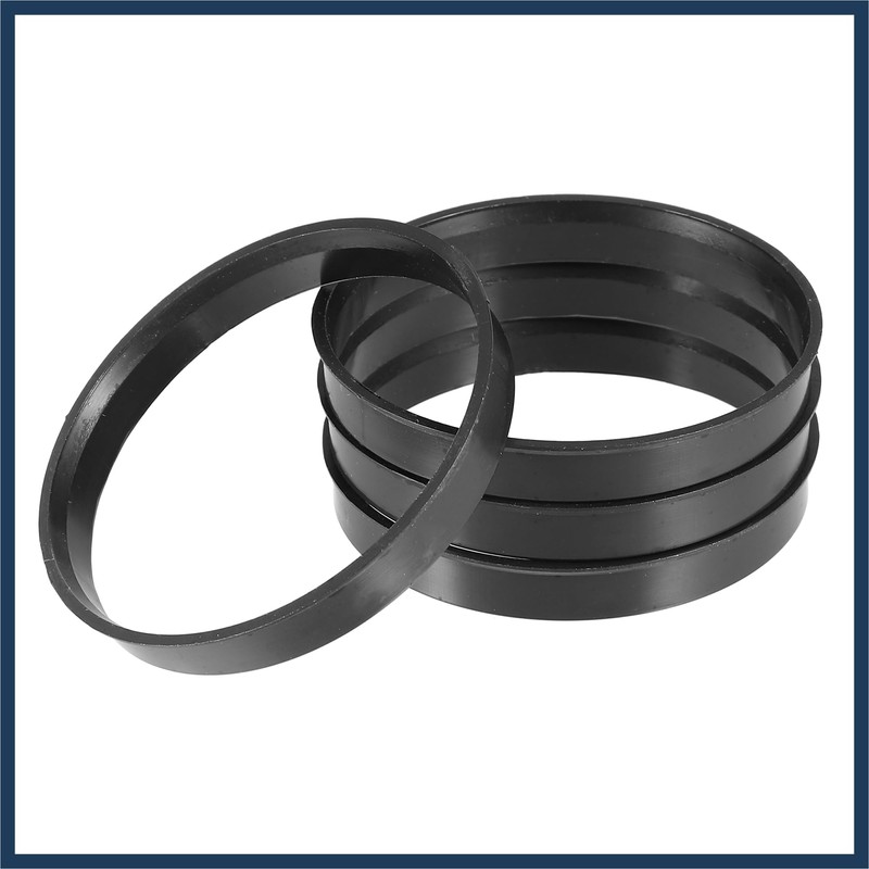 VekAuto 70.1mm to 66.1mm Universal Car Hub Centric Rings Black