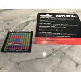 Large and Small Never Split 10's Blackjack + Casino Table Game Strategy Card
