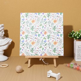 Operitacx 24 Blatt Blumenmuster-Papier Blumen-Sammelalbum-Papier Frühlings-Bastelpapier Für Diy-Kartenherstellung Sammelalbum Fotoalbum Junk-Tagebuch-