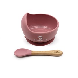 The Happy Stork - Silicone Suction Bowl and Spoon Set (Blossom)