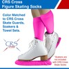 CRS Cross Figure Skating Socks (2 Pair) Knee High Tights
