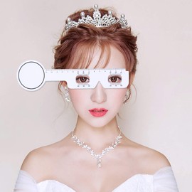 Healifty Optical PD Ruler Pupil Distance Measuring Ruler Meter Eye Ophthalmic Tool 5pcs (White)