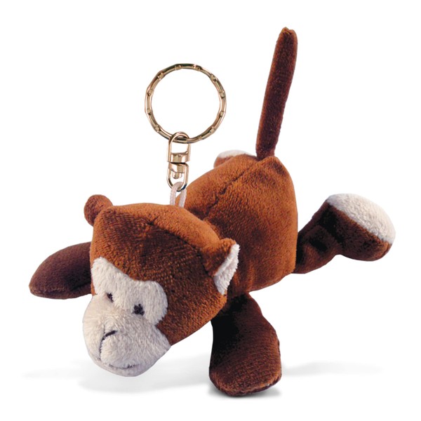 Puzzled Monkey Plush Keychain Stuffed Animal Toy - Soft Wild