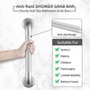 2 Pack 18 Inch Grab Bars for Bathtubs and Showers,