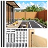 Prinfort 6pack 4FT (H: 45.5″) Matel Backyard Privacy Fence Panels