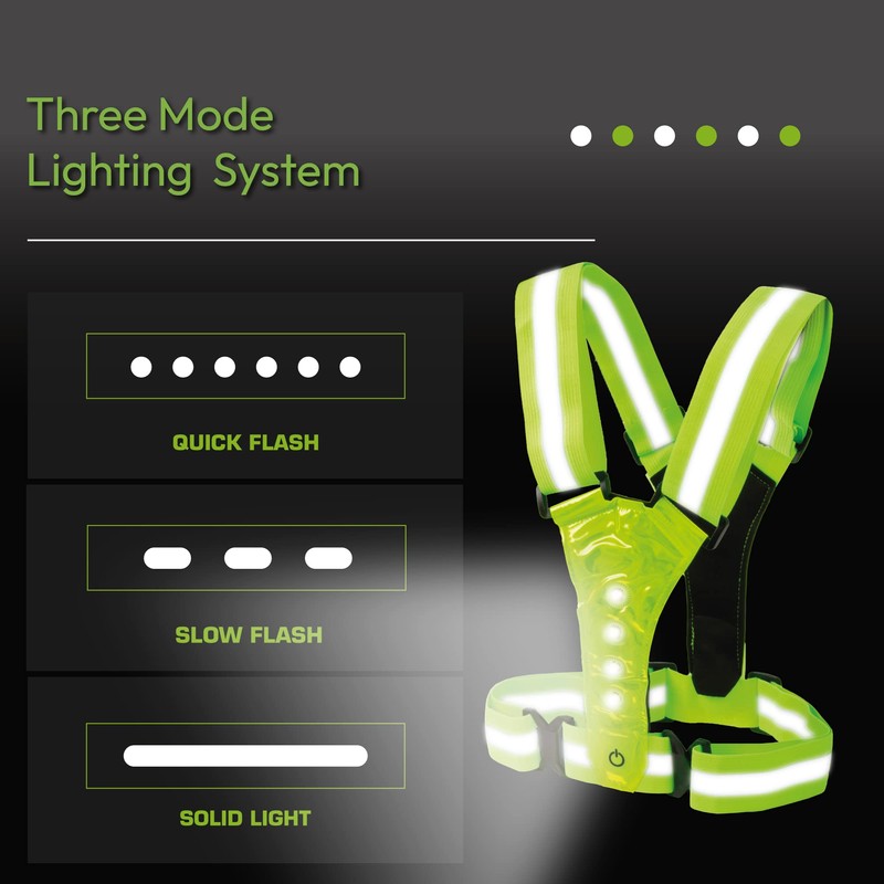 iN Running Vest | High Visibility Reflective Vest | LED
