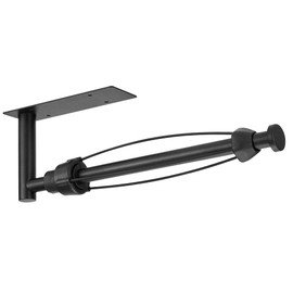 DEKAVA Under Cabinet Wall Mount Paper Towel Holder, Self-Adhesive Bar, Stainless Steel 13 inch (Black)