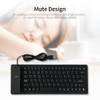 84 Keys Spanish USB Wired Silicone Keyboard Foldable Soft Silicone