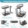 Liuoud Under Sink Organizer 2 Pack, 2 Tier Slide Out
