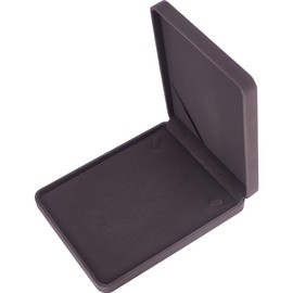 Beebeecraft Velvet Necklace Box Rectangle Slate Gray 7.5x9.5 Inch Long Chain Jewelry Necklace Display Boxes for Engagement Wedding Women Mothers Day Christmas Thanksgiving Birthday Mom Gifts