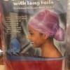 Unbranded Women Red Satin Turban Hat Long Tail Head Wrap