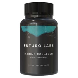 Marine Collagen Capsules 1200mg with VIT C (12mg) and Zinc (1.5mg) - Made in The UK - Type 1 Hydrolysed Marine Collagen Supplements for Women & Men - 60 Day Supply