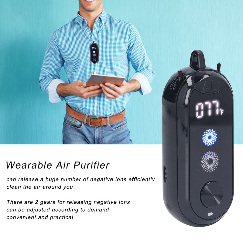 Wearable Air Purifier Negative Ion Generator Mini Portable Air Freshner
