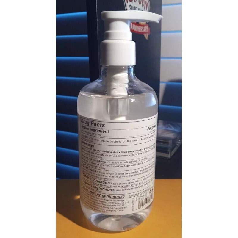 E-Pu Instant Hand Sanitizer 75% Ethyl Alcohol With Pump Dispenser