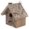 Hanging Bird House, Wooden Birdhouse 7.1 x 6.7 x 5.1