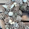 MIJOMA Christmas Wreath, Pine Cone Wreath, Beautiful Winter Decoration for