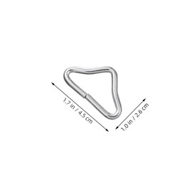 Kisangel 24pcs Trampoline Triangle Rings Heavy Duty Galvanized Steel Buckles for Easy Installation Enhanced Loadbearing Compatible with Various Trampoline Brands for Use