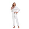 COLORFULLEAF Women's 100% Cotton Long Sleeve Pajama Sets Button Down