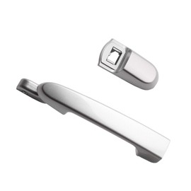 ADVANCE IGNITION Rear Right Side Outside Door Handle Compatible with Hyundai 06-11 Accent 1.6L 5S Platinum Silver Mica 2006 2007 2008 2009 2010 2011