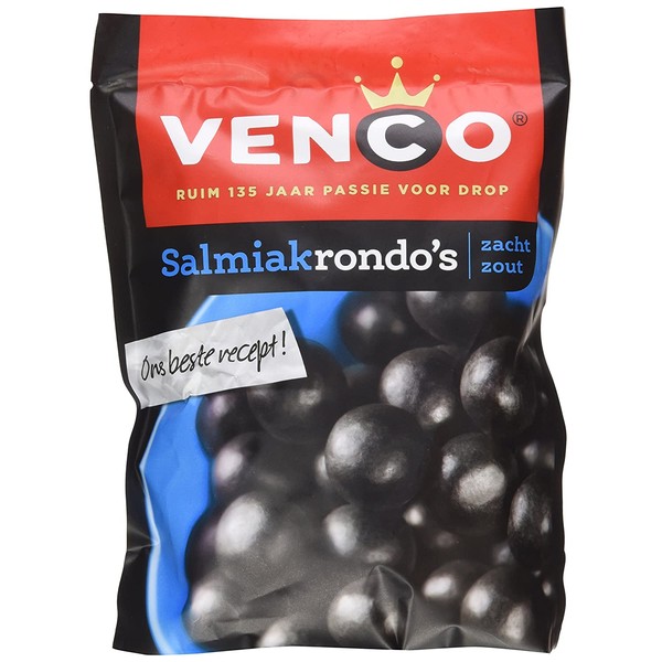 Venco Passie Voor Drop Salmiak Rondo's Zacht Zout/soft Salty- 265grams (9.3 oz)