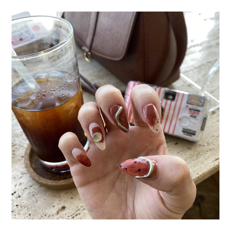 MunNail Warm Brick Nail Tips - Mediaval / MunNail 웜브릭네일팁