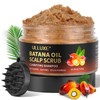 Batana Oil Scalp Scrub, Hair Scrub with Mint Rosemary, 2-in-1
