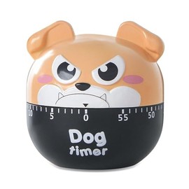 hobbyme Cute Dog Kitchen Timer Manual Mechanical Rotating Alarm 55 Minutes Countdown Timer