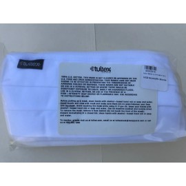 Tultex Premium Face Mask 10 pack White 100% Cotton  NEW, Sealed Package