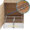 MIYUPTC Expandable Pull Out Drawer 3Pack, Kitchen Cabinet Organizer Bottom-Mounted