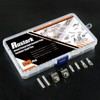 Rustark 120 Pcs 4 Styles Nickel Plated Shelf Pins Bracket