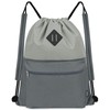 WANDF Drawstring Backpack, Sports Gym Bag with Wet Pocket, Water