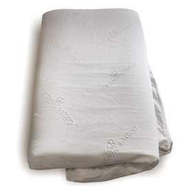 Organic Cotton Zippered Mattress Topper Cover (Queen)