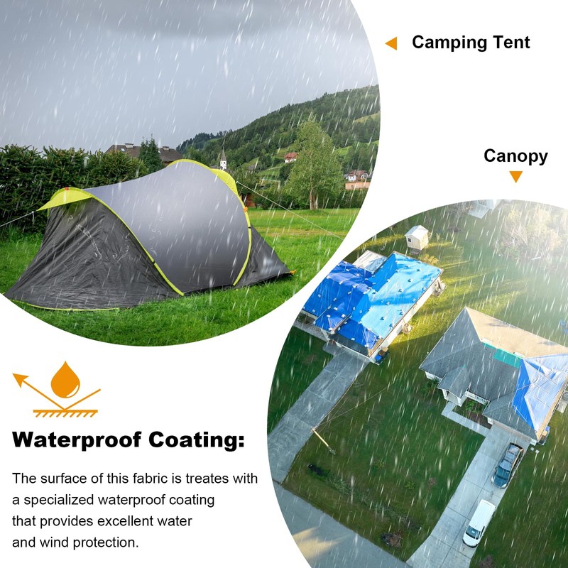 1000D Waterproof Canvas Fabric by The Yard 58" Wide 1000D