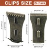 Biaungdo 24 Pcs Brick Wall Clips, Steel Brick Hook Clips,
