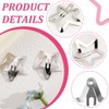 AEIOPRS 20 Pcs Metal Star Hair Clips with Snap Closure