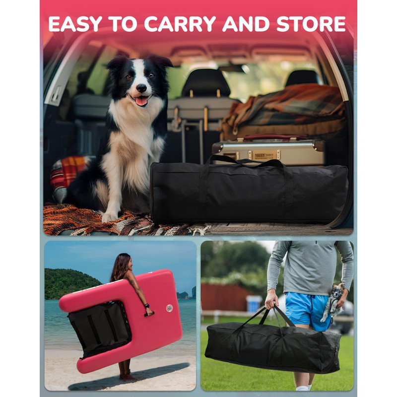 BIGFLY Inflatable Water Ramp for Dogs Pup Plank Dog Float,