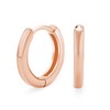 Simple Basic Thin Flat Huggie Hoop Kpop Earrings For Women