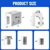 Racewill 6PCS Standing Seam Roof Clamps, Metal Roof Fixing Clamps,