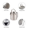 1.2L Camping Pot Stainless Steel Tea Kettle Outdoor Water Boiler