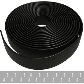 2" x 20' ft Vinyl Straps for Patio Chairs Repair Kit Outdoor Patio Lawn Furniture Repair Vinyl Chair Strapping Strap Matte Finish (Black) + 20 Free Rivets!