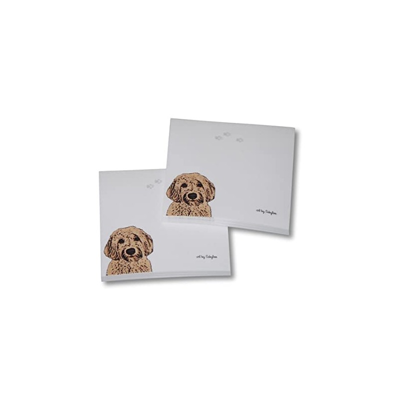 Labradoodle Sticky Notes Post Notes to Do Notepad Blonde -