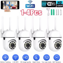 boykeep Security Camera Wireless 2.4G WiFi  Smart Home outdoor Night Vision Wired Cam - 2PCS