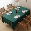 Zdada Large Green Table Cloths 150x260cm(59x102Inch), Long Rectangular Table Cloth,