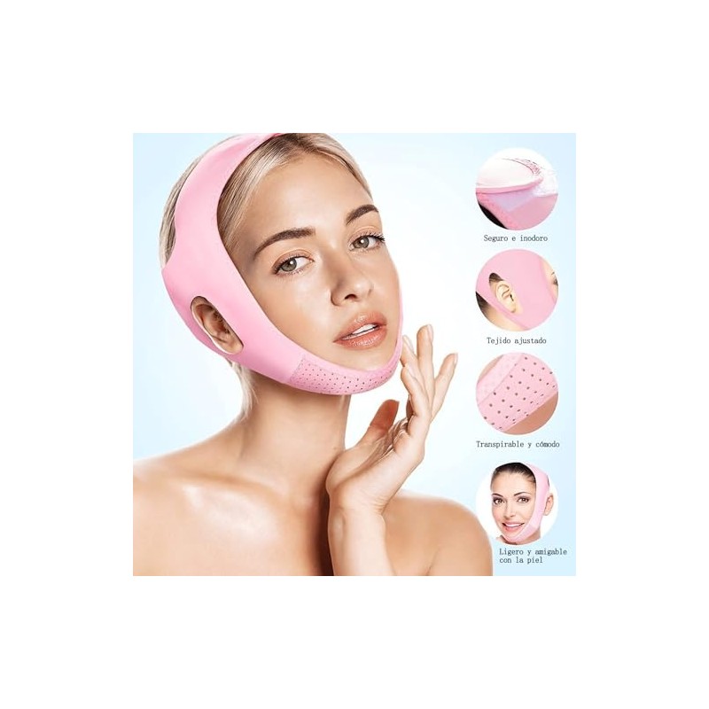 V-lifting facial strap, barbilla strap para dormir, reusable lady v-lifting