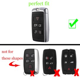 ontto Key Fob Cover Case Compatible with Land Rover Fit for Range Rover red