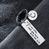 BESPMOSP Appreciatione Gifts 26 Letter Keychain Drive Safe Keychain A-Z