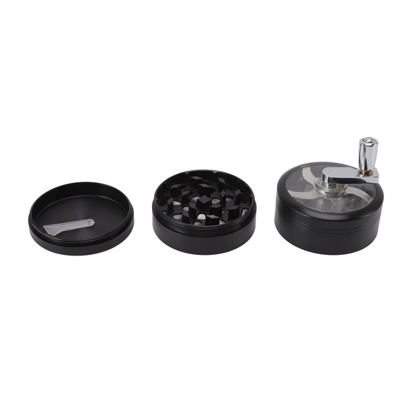 4 Layers Hand Crank Spices Grinder Zinc Alloy 60mm Manual