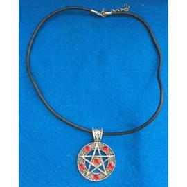 UMBRELLALABORATORY Pentagram Star Necklace Magic Pentacle Choker Silver