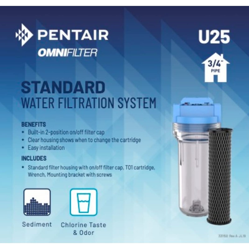 Pentair OMNIFilter U25 Whole House Water Filter System — 10"